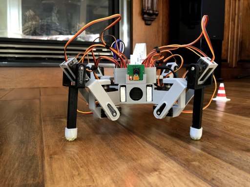 基于树莓派的3D打印蜘蛛机器人